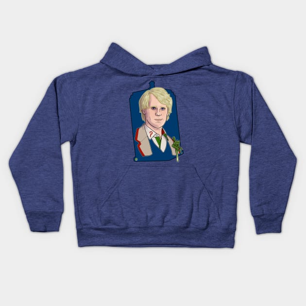 The Fifth Doctor Kids Hoodie by ArtOfTheNerd